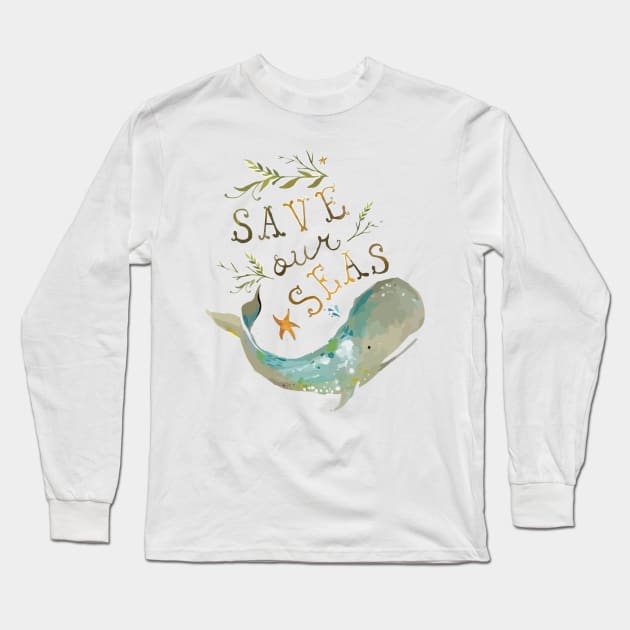 Save Our Seas Long Sleeve T-Shirt by Honu Art Studio